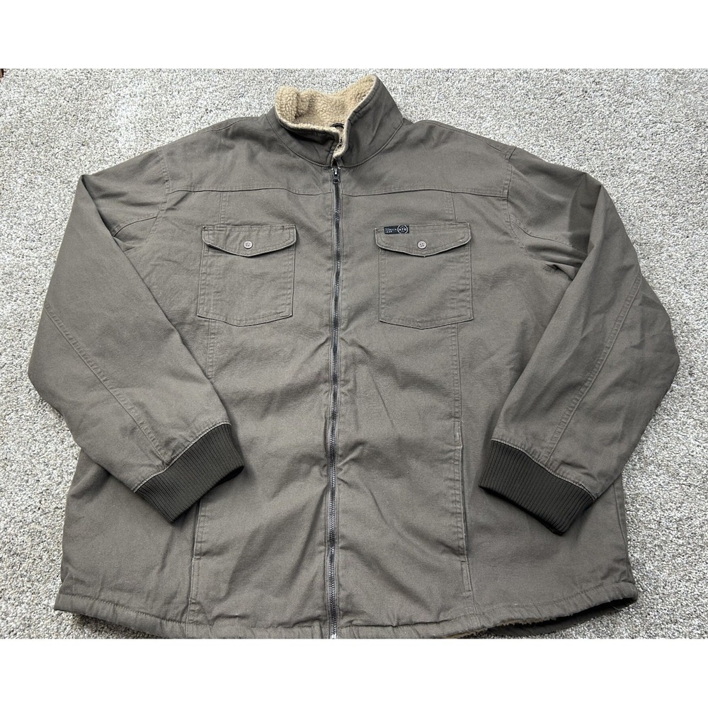 ATG by Wrangler Men's Sherpa Lined Canvas Jacket Size  XXL Winter Coat